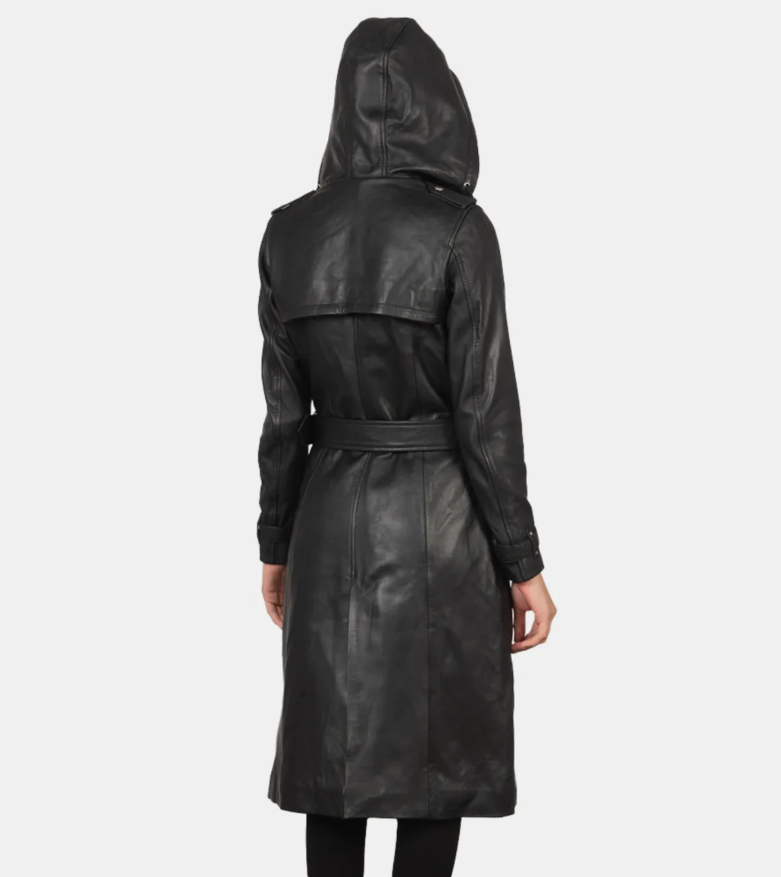 Lennox Women's Black Leather Coat