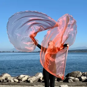 Orange Sheer Worship Flags