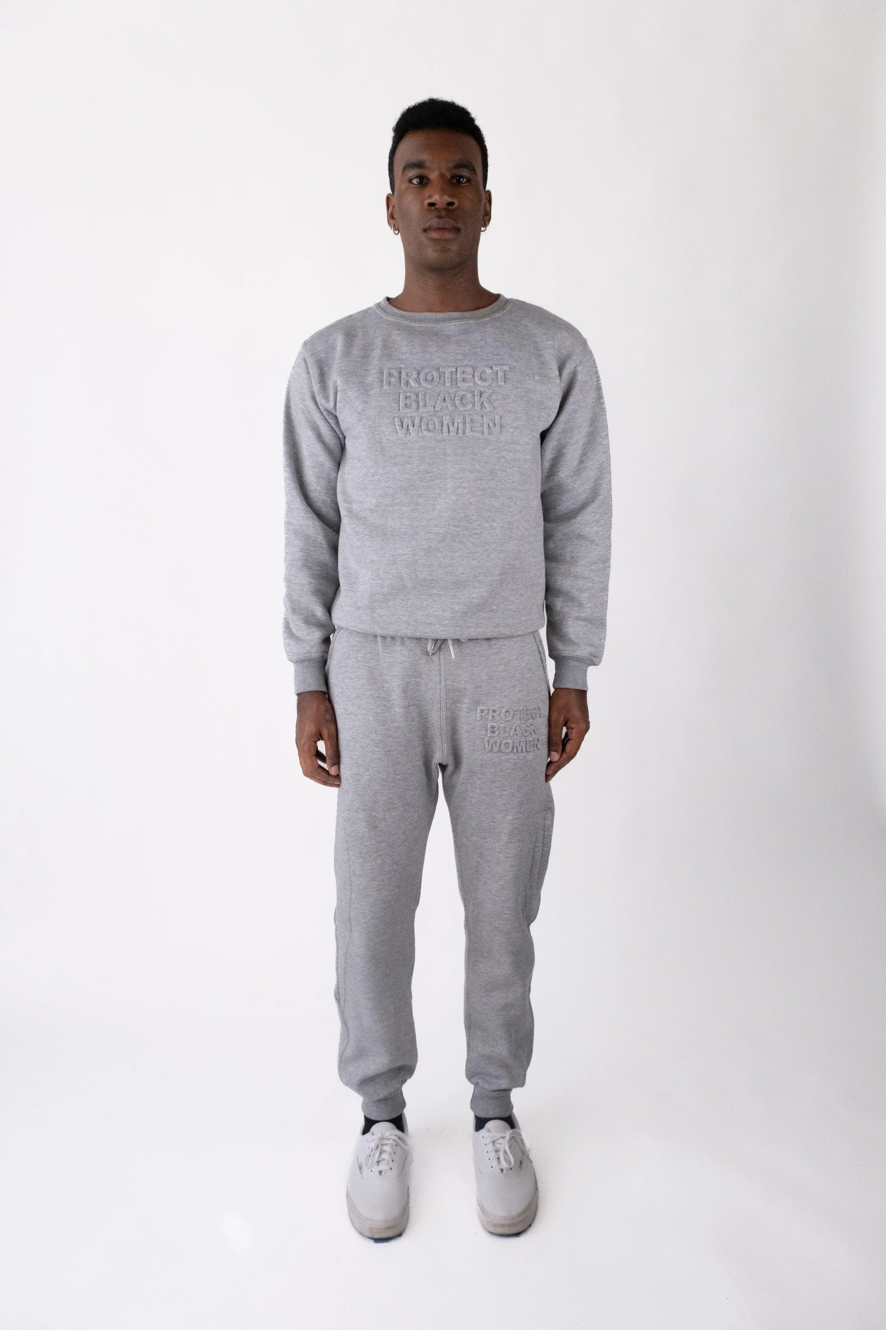 PBW - Crewneck Sweatshirt (Blue) - 3D Embroidery