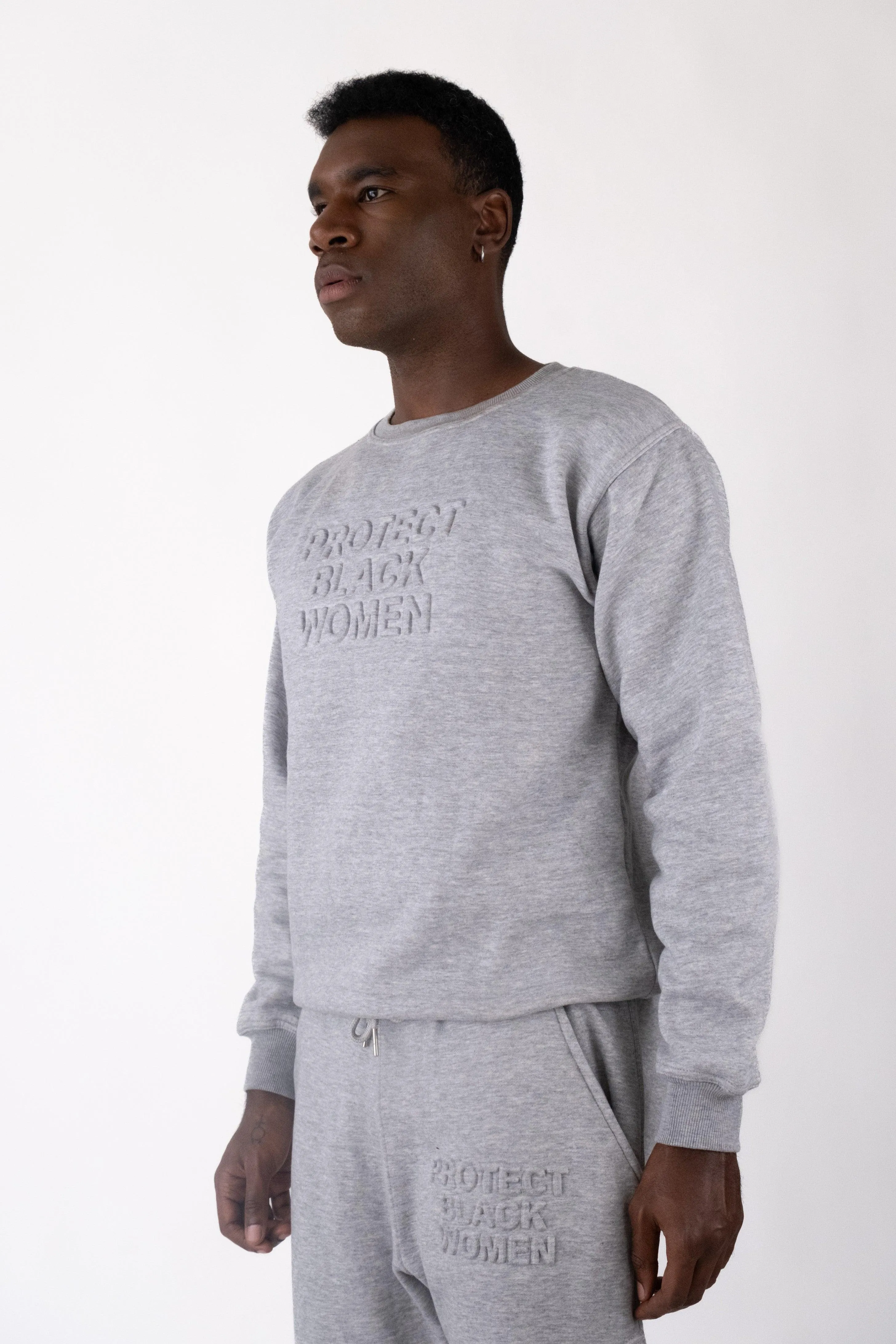 PBW - Crewneck Sweatshirt (Blue) - 3D Embroidery
