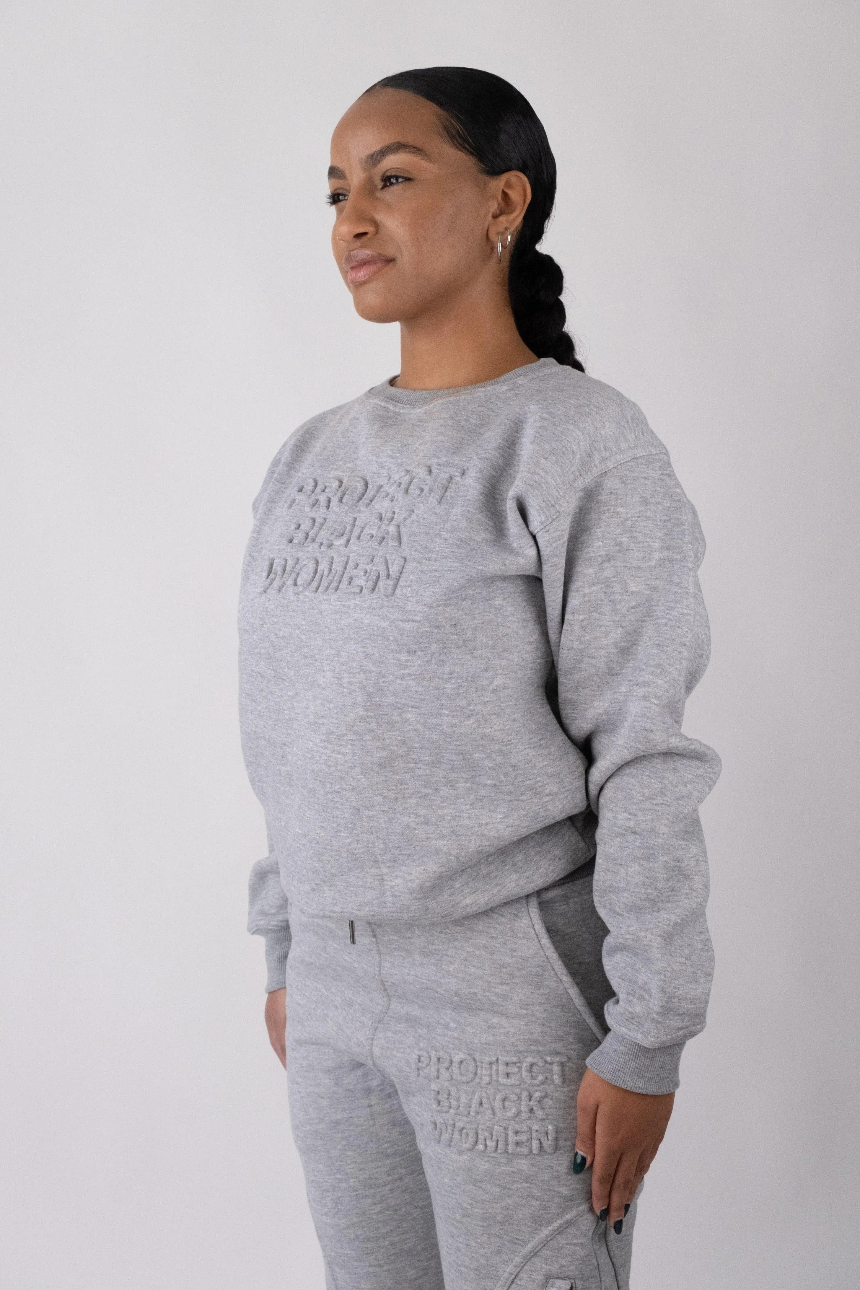 PBW - Crewneck Sweatshirt (Blue) - 3D Embroidery
