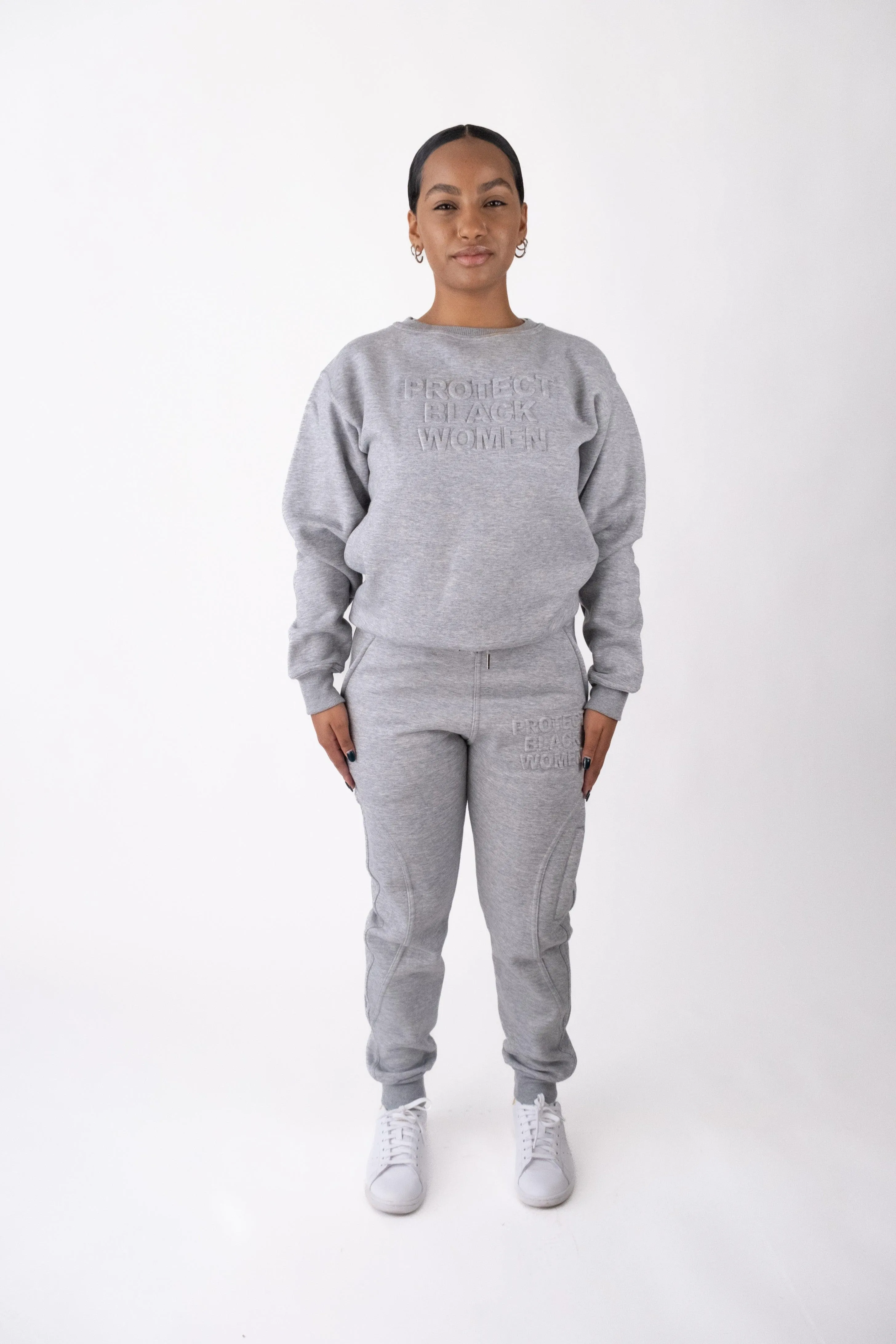 PBW - Crewneck Sweatshirt (Blue) - 3D Embroidery