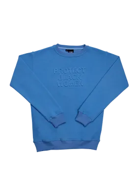 PBW - Crewneck Sweatshirt (Blue) - 3D Embroidery
