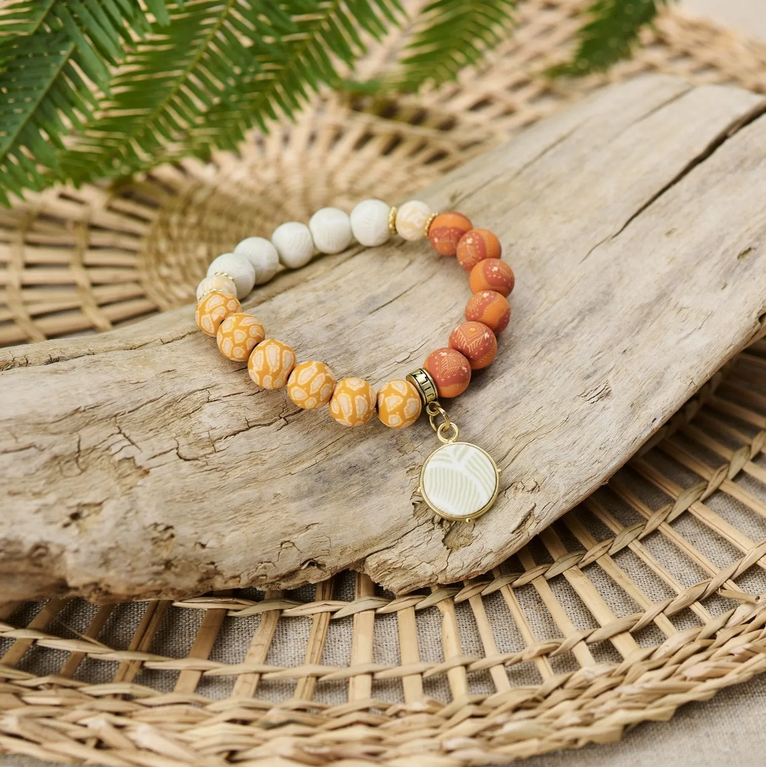 Sahara Color Block Charm Bracelet