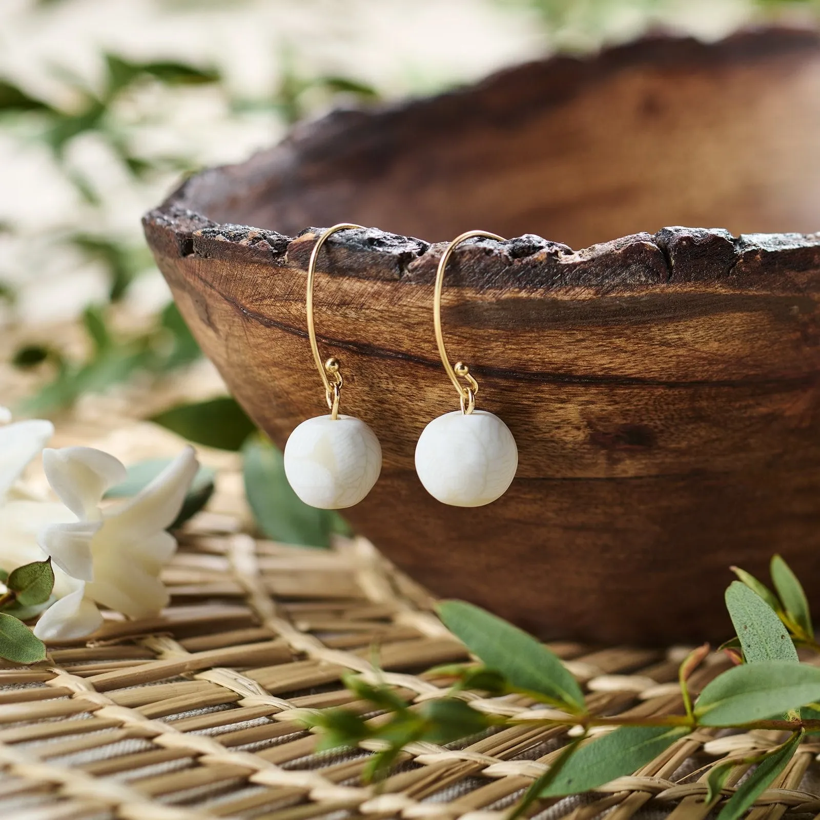 Sahara Medium Bead Earrings