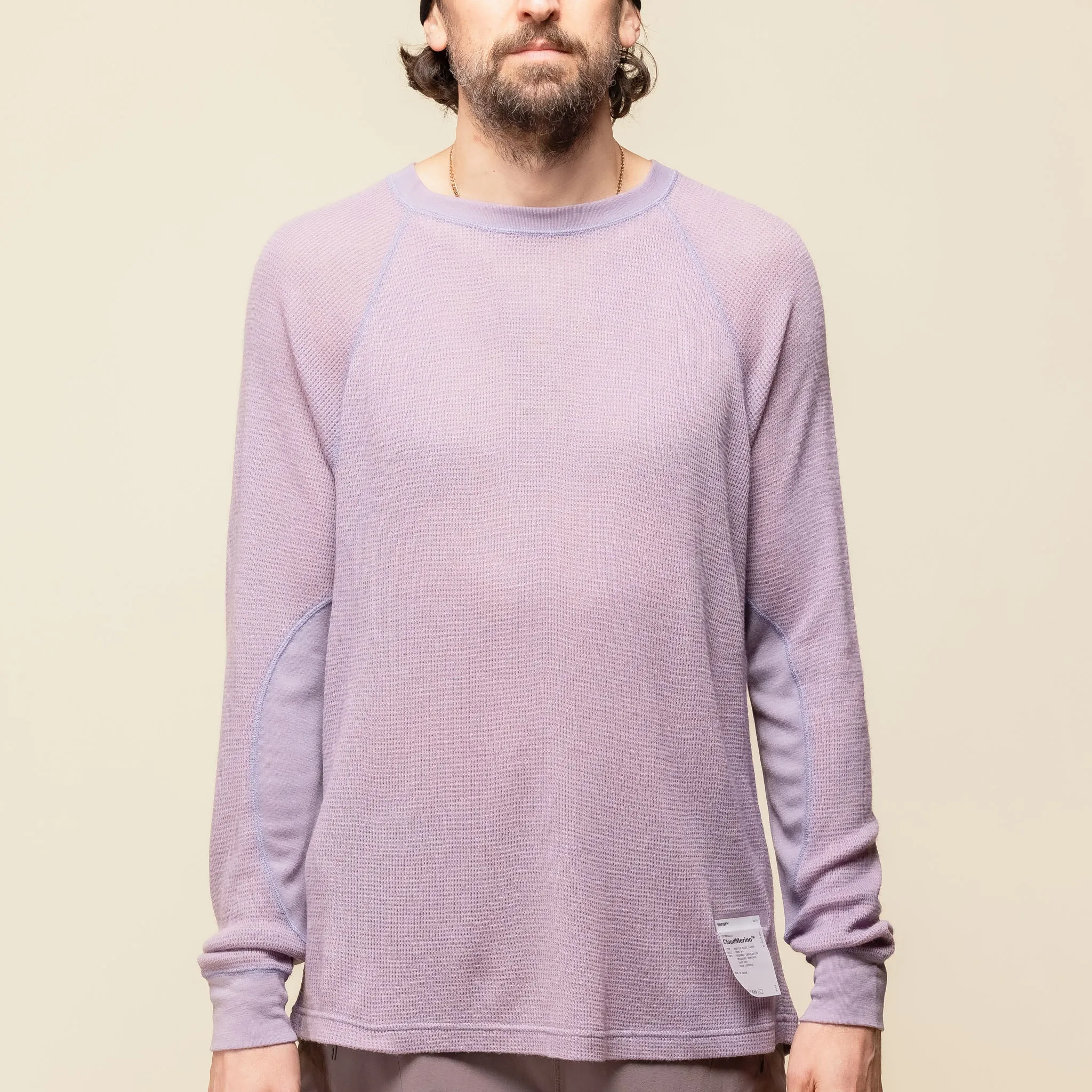 Satisfy Running - CloudMerino™ Waffle Base Layer L/S T-Shirt - Dusk