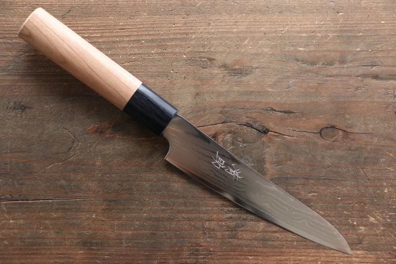 Seisuke VG10 37 Layer Damascus Petty-Utility 130mm Cherry Blossoms Handle