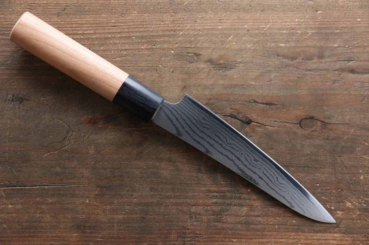 Seisuke VG10 37 Layer Damascus Petty-Utility 130mm Cherry Blossoms Handle