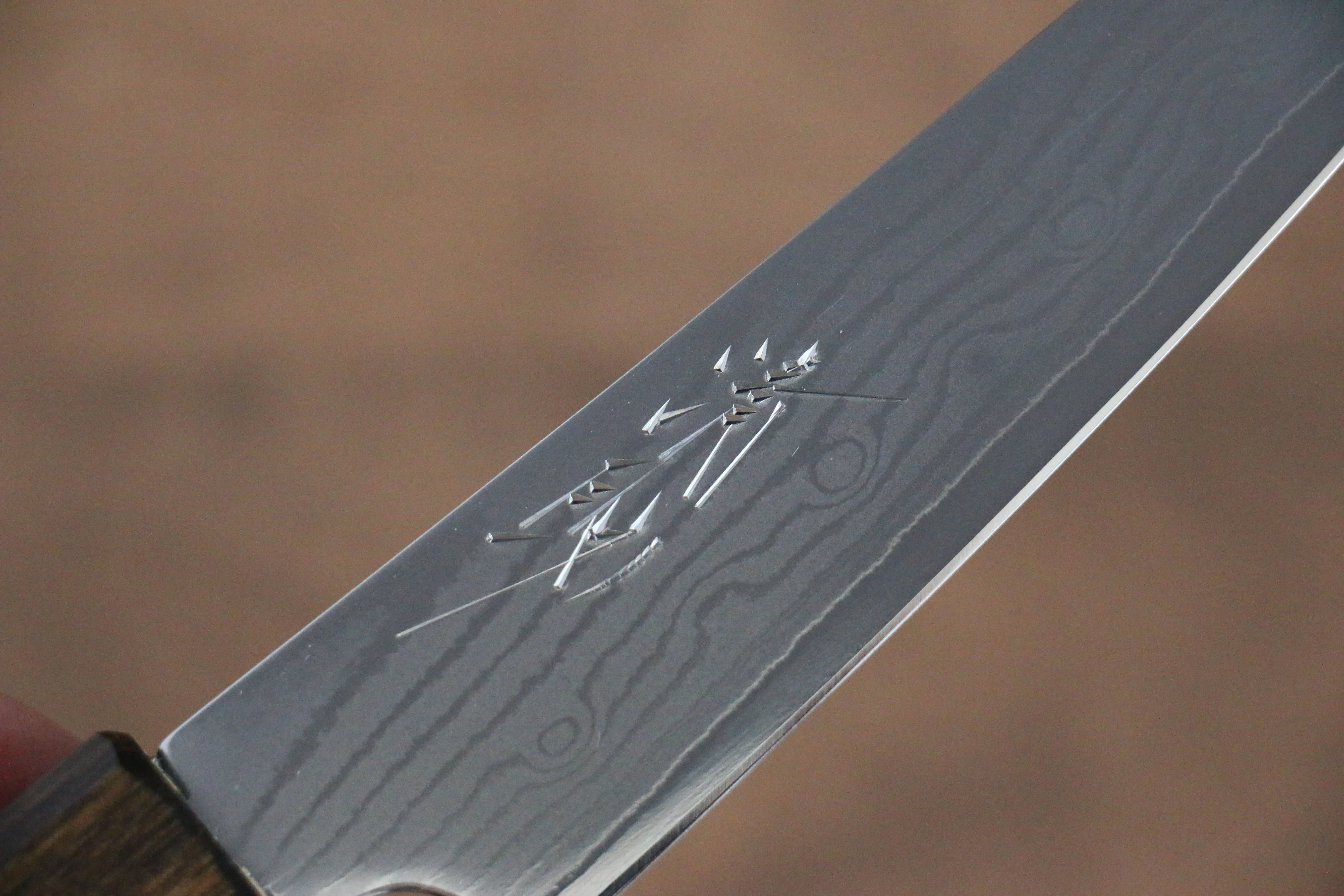 Seisuke VG10 63 Layer Damascus Petty-Utility 130mm Oak Handle
