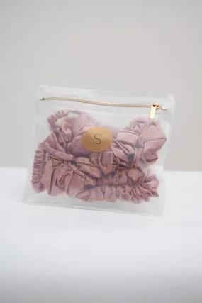 Sugar Pink Silk SLEEVEE & SCRUNCHIE Set