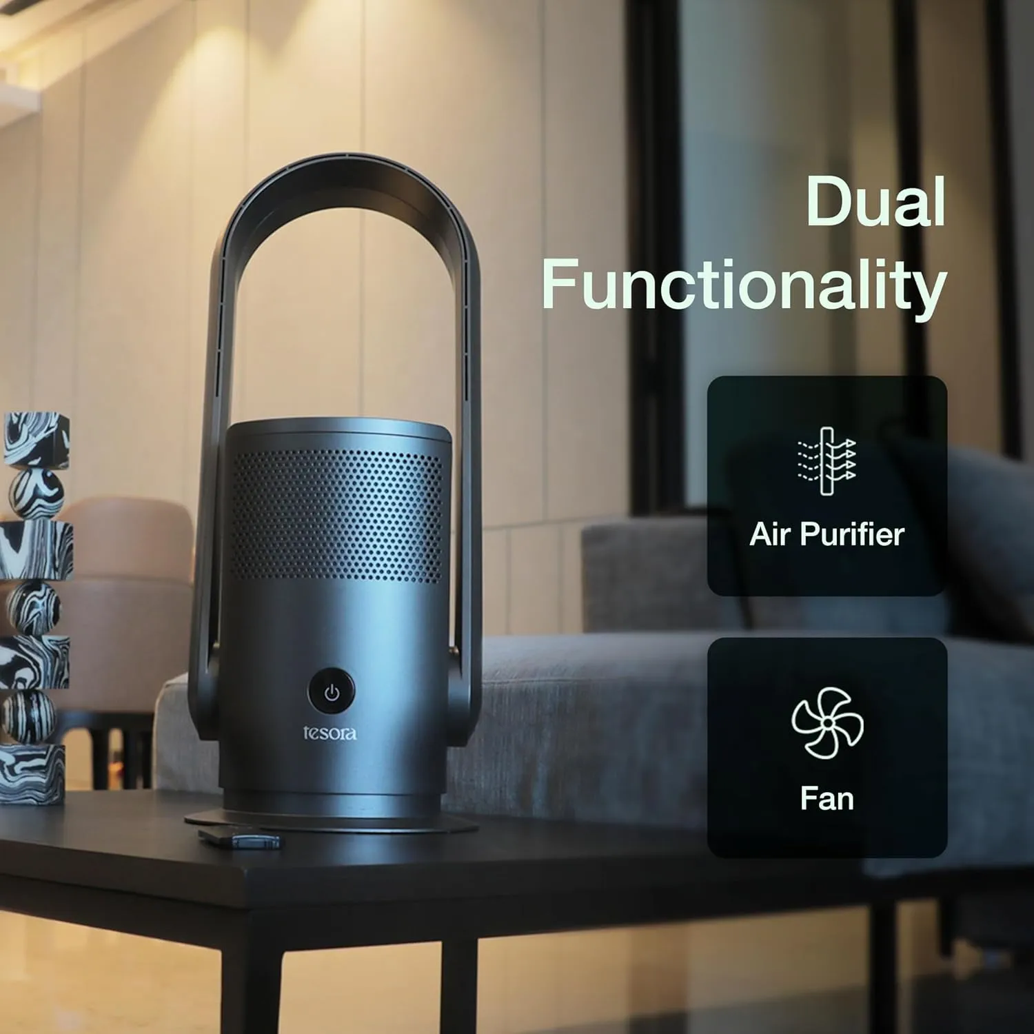 Tesora Bladeless Fan Air Purifier Pro