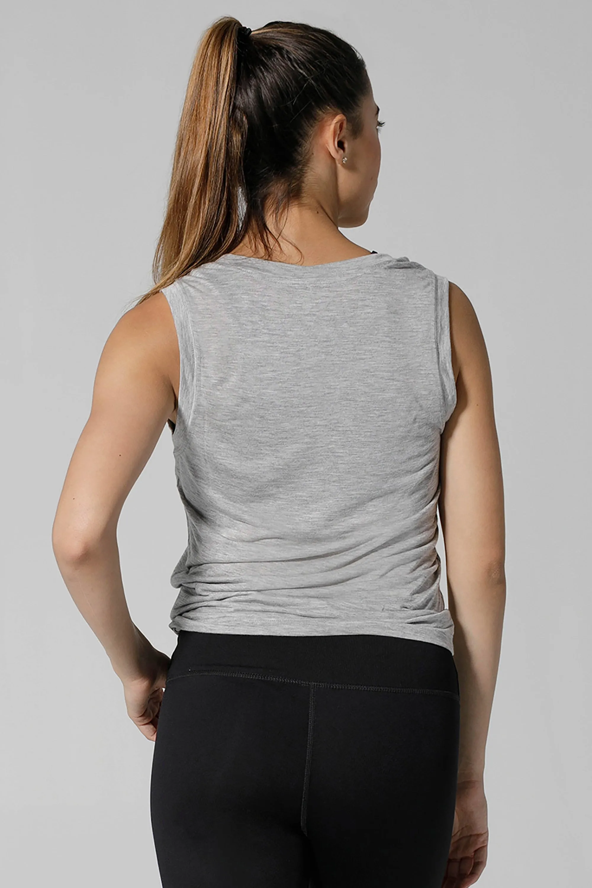 The Vine Heather Grey Muscle Tee