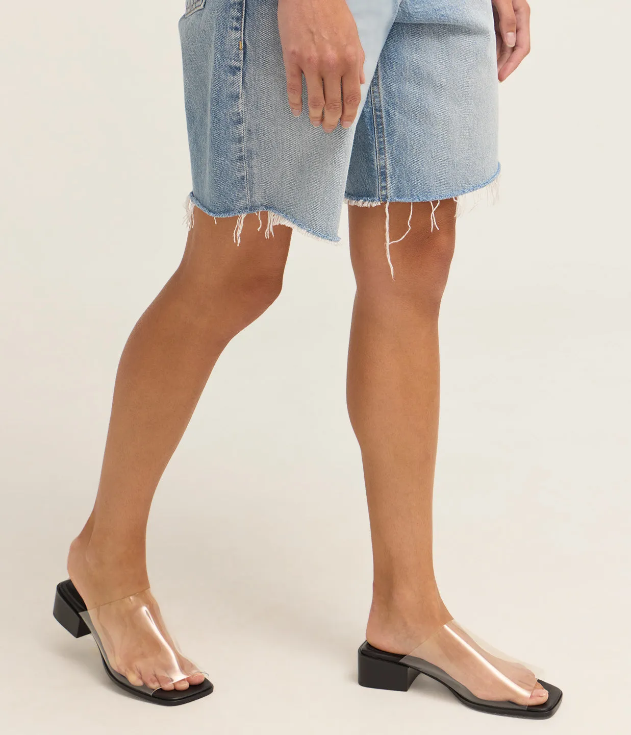 Transparent Heel in Transparent Black