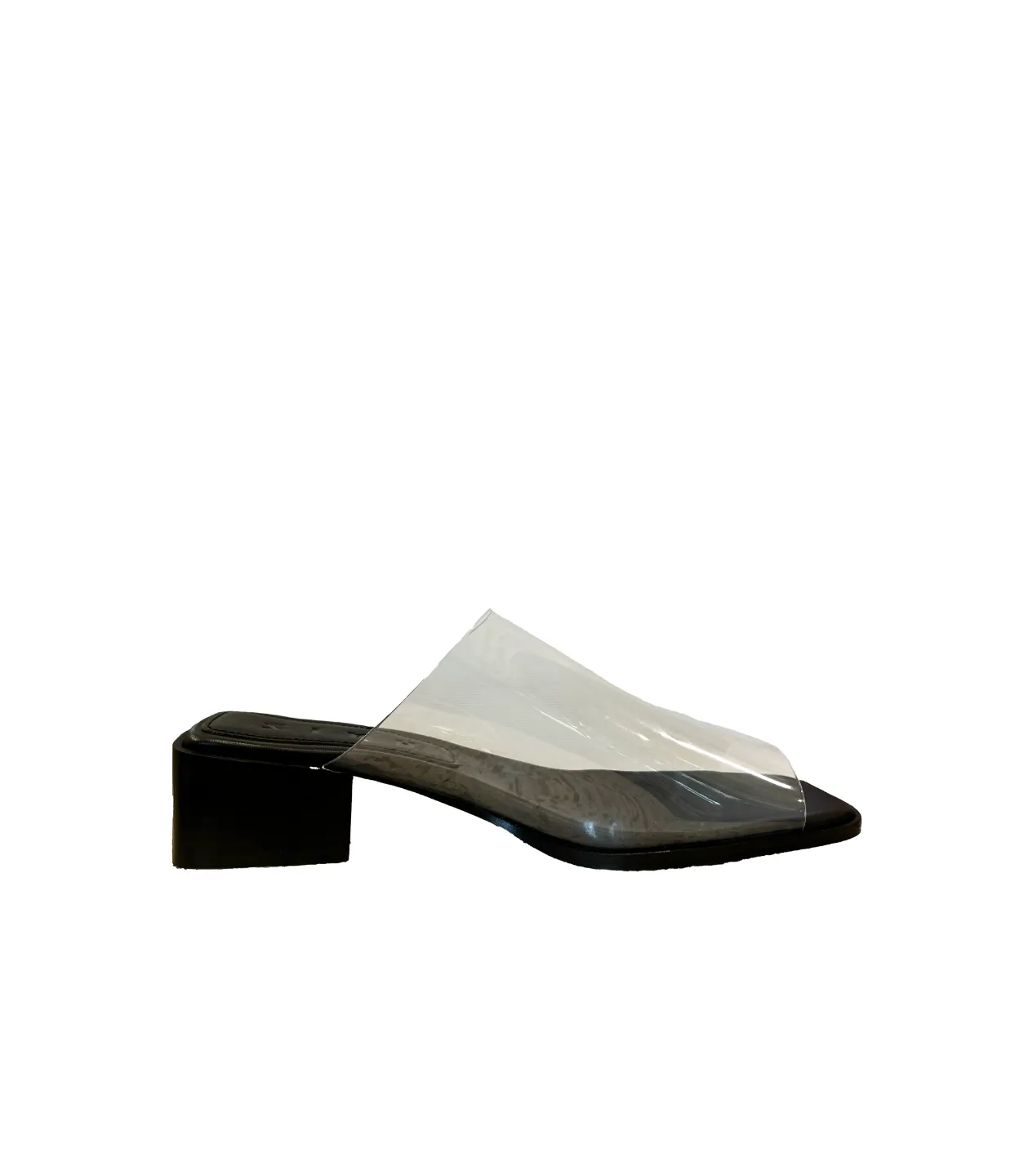 Transparent Heel in Transparent Black