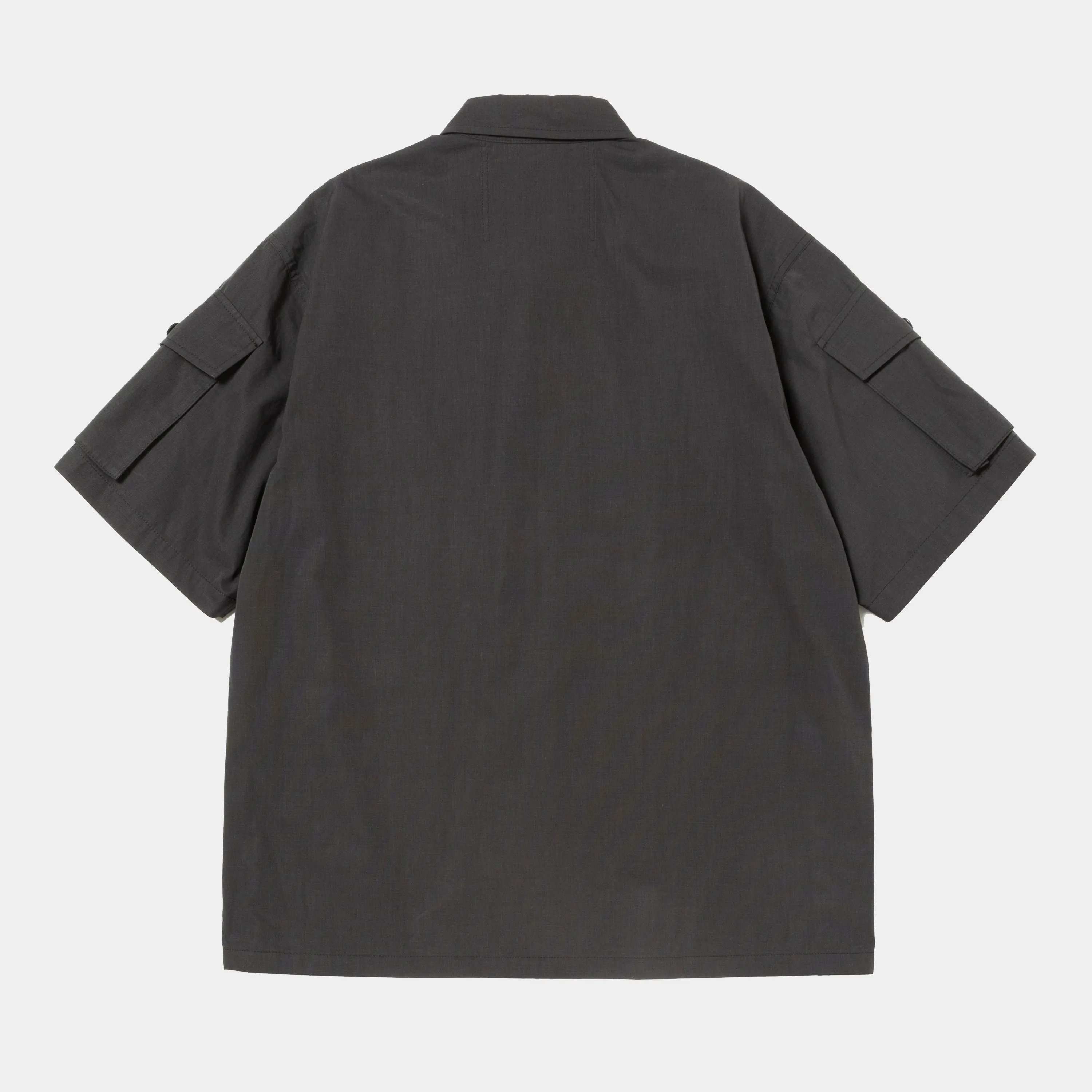 Trinity Chambray Safari S/S SH(Ivory Black)/MW-SH25106