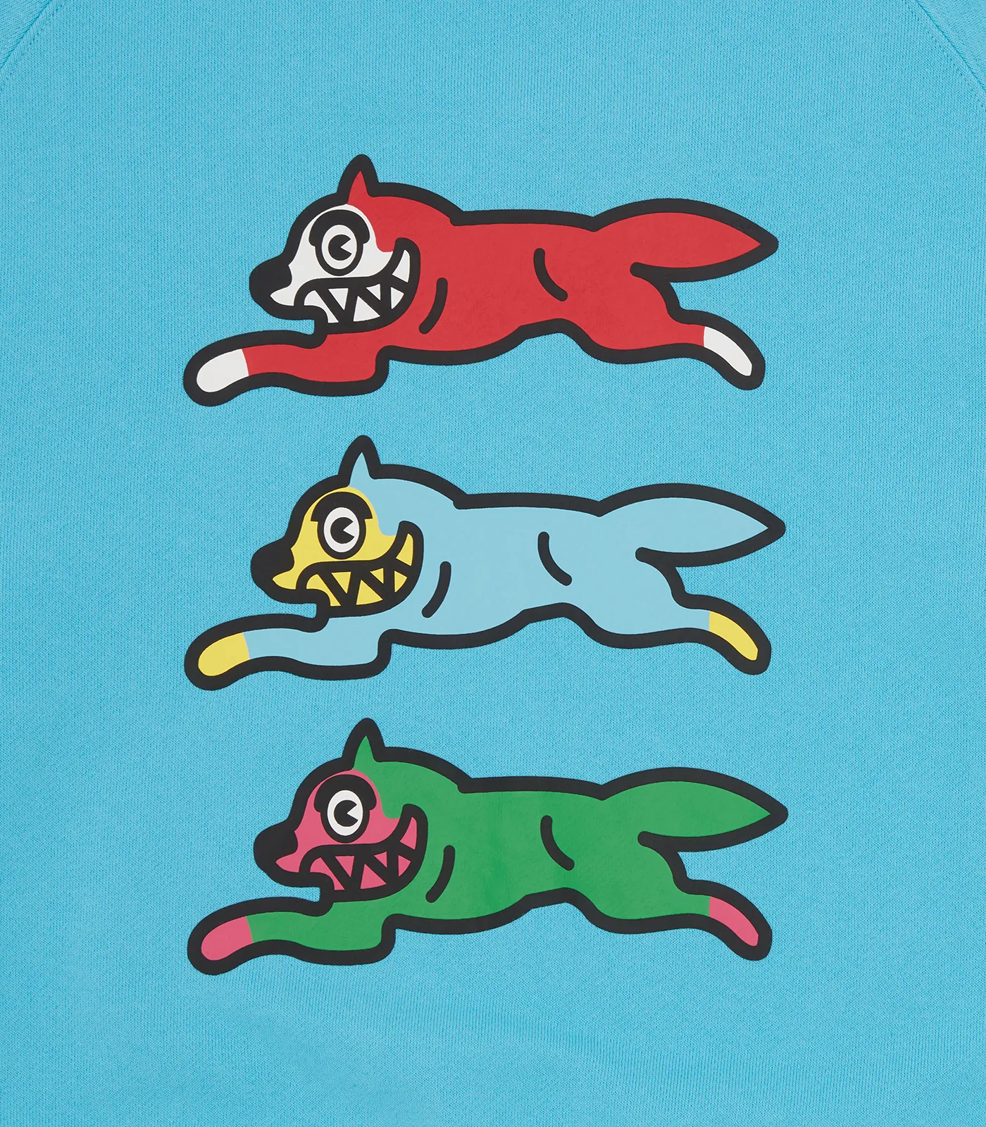 TRIPLE RUNNING DOG CREWNECK - BLUE