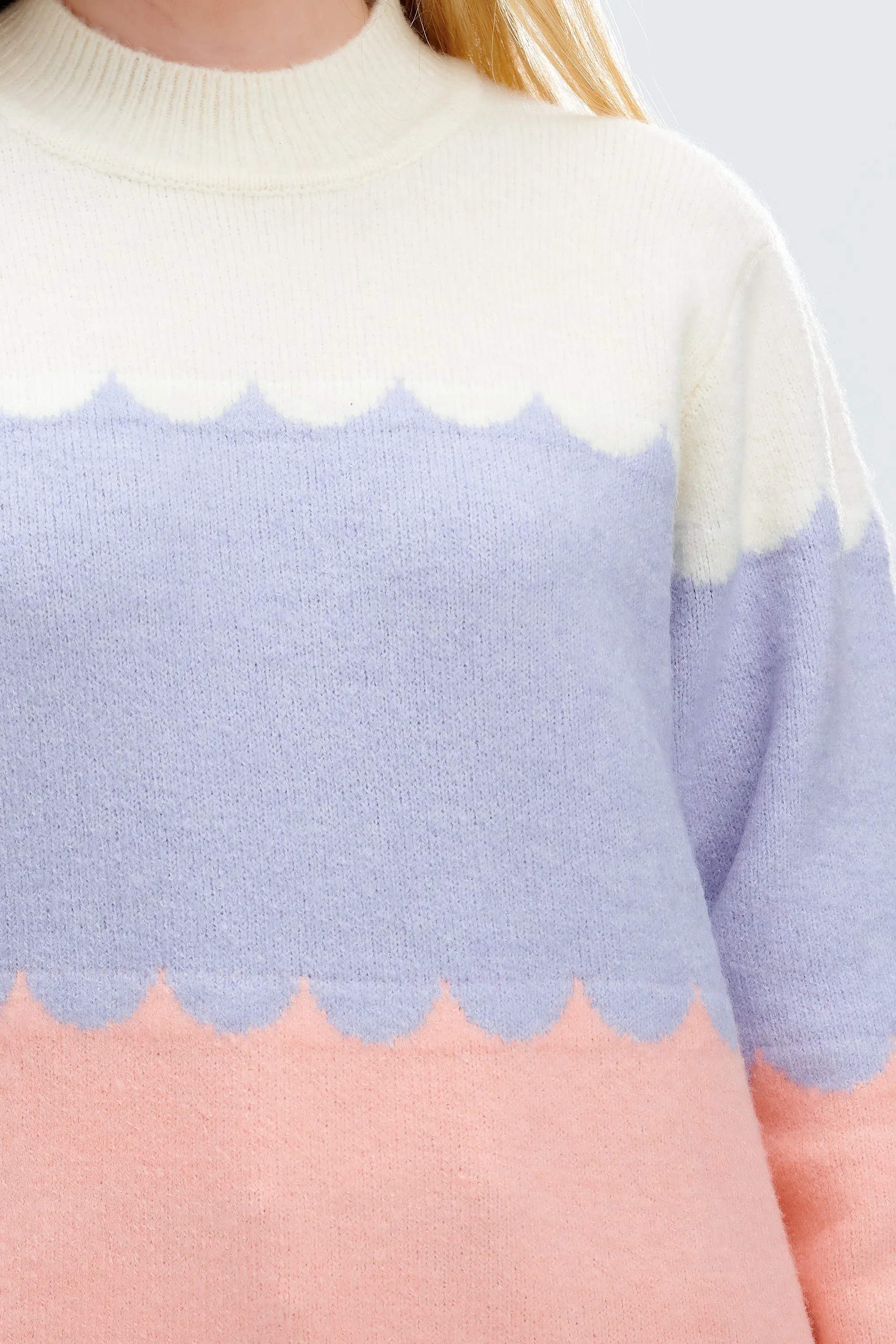 Vivian Jumper Scallop Stripes