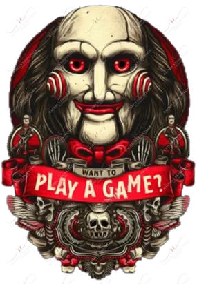 Wanna play a game - clear cast decal