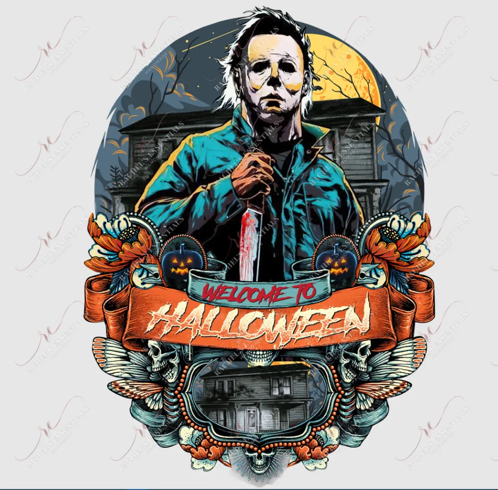 Welcome to halloween - clear cast decal