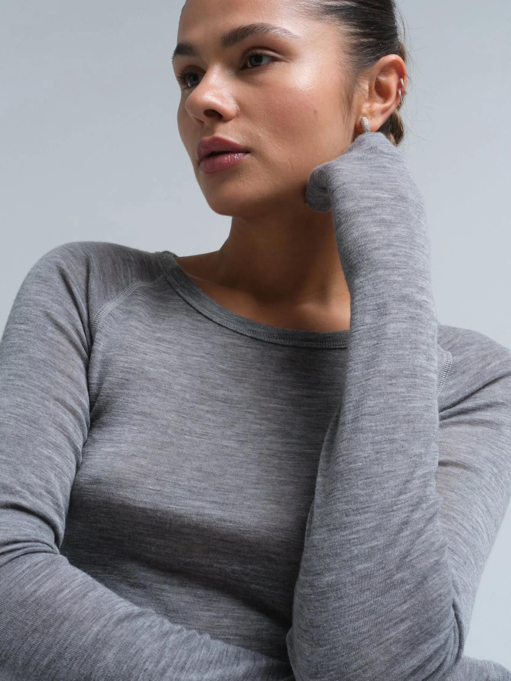 Woolen Jade | Merinowolle - Grey Melange