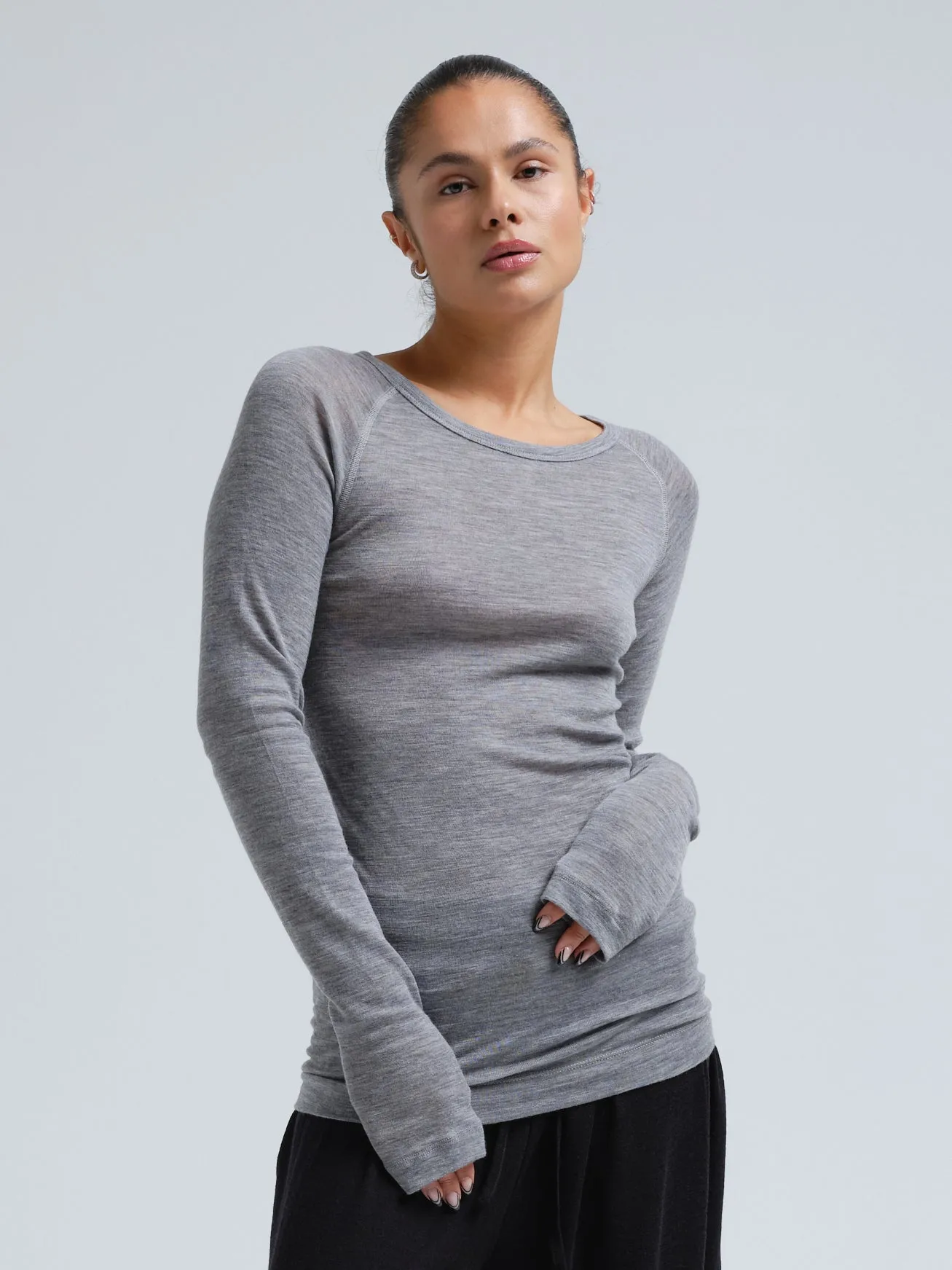 Woolen Jade | Merinowolle - Grey Melange