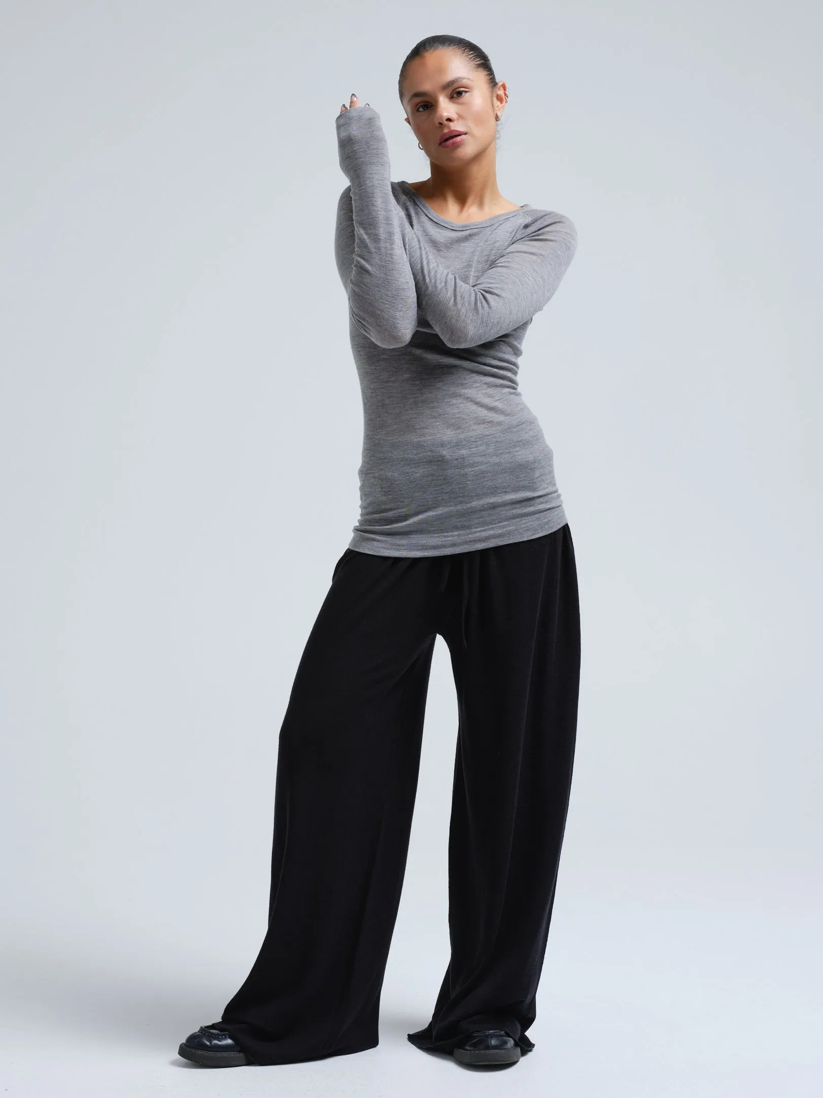 Woolen Jade | Merinowolle - Grey Melange